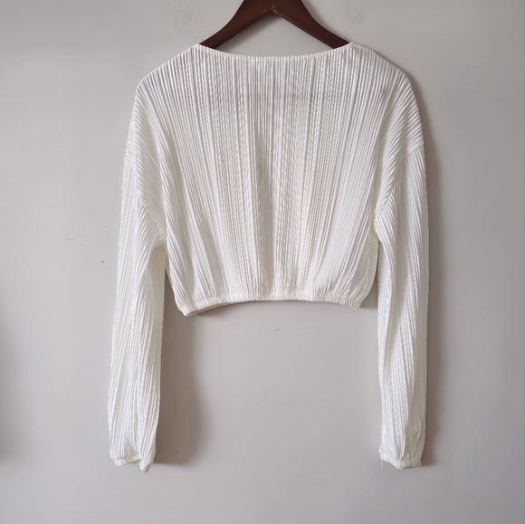 12th tribe portofino plisse crop top - Picture 3 of 5